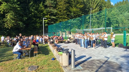 Nogometno igrišče otvoritev - pihalni orkester Šentjur